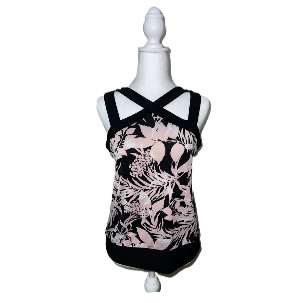 Vintage Y2K Pink and Black Babydoll Top